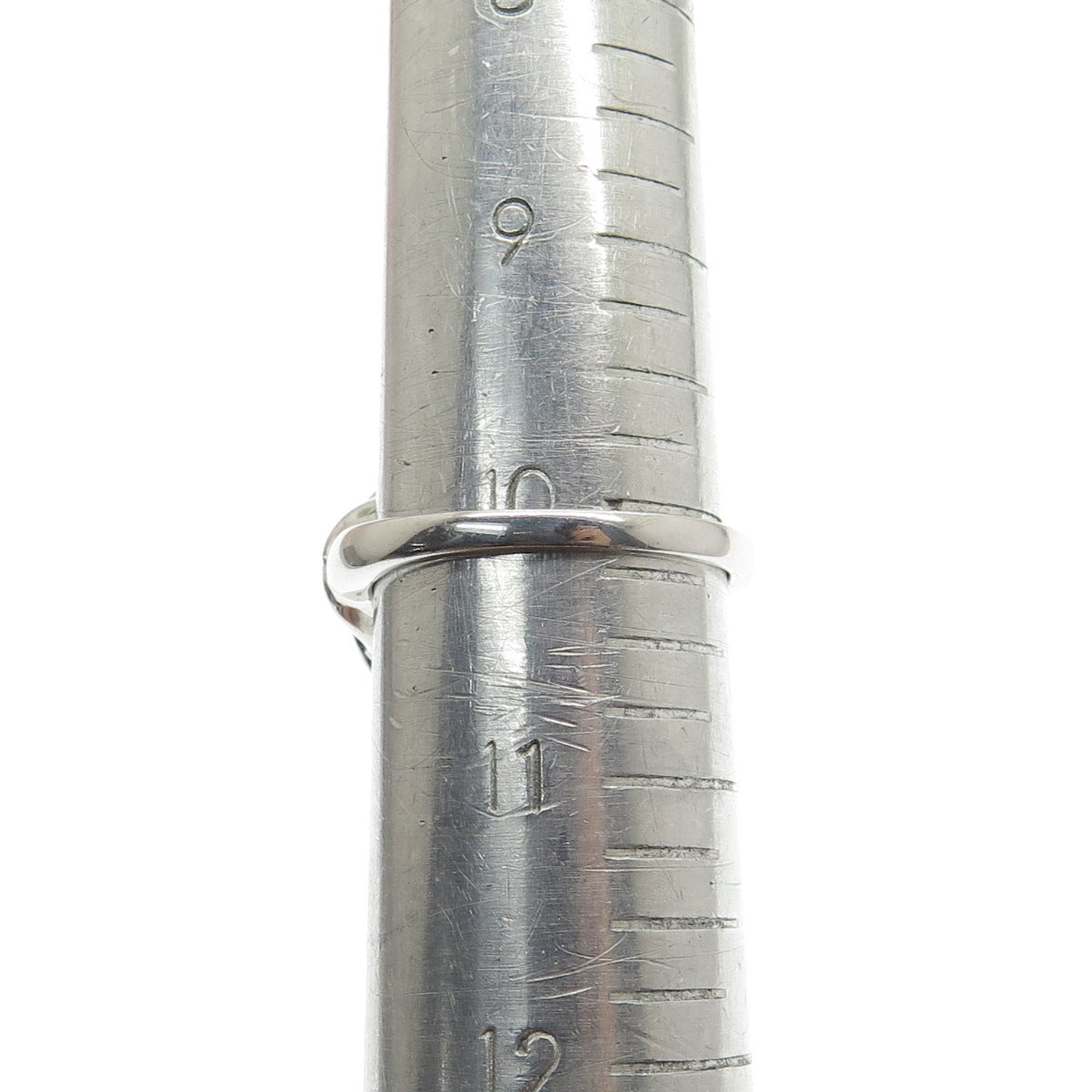 925 Sterling Silver Vintage Real Sodalite Gemstone Domed Ring Size 10.25