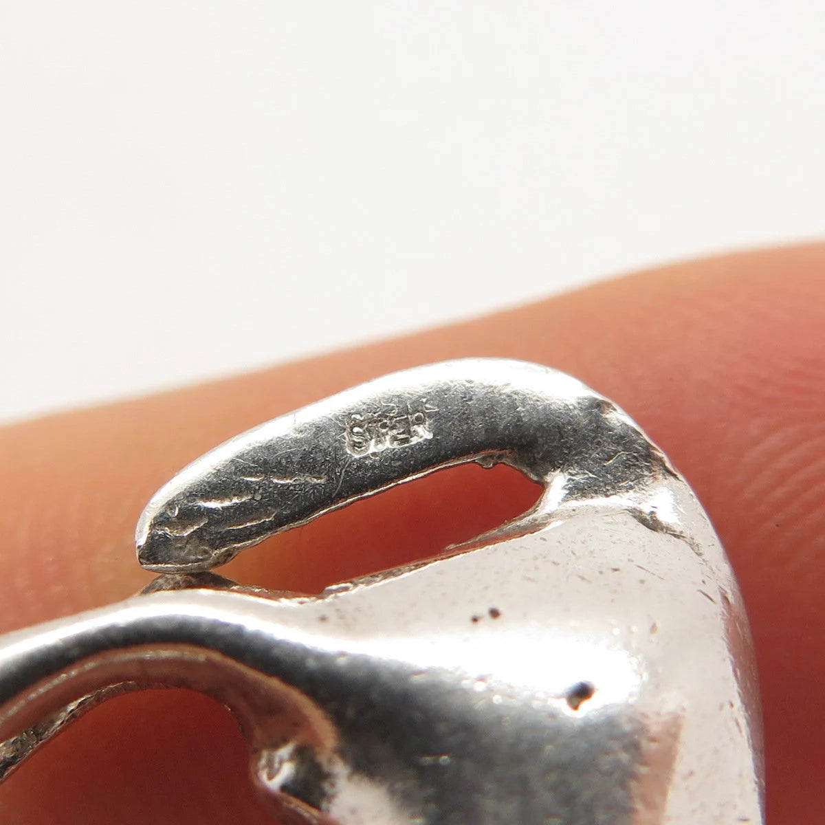 925 Sterling Silver Vintage Bull / Ox 3D Pendant