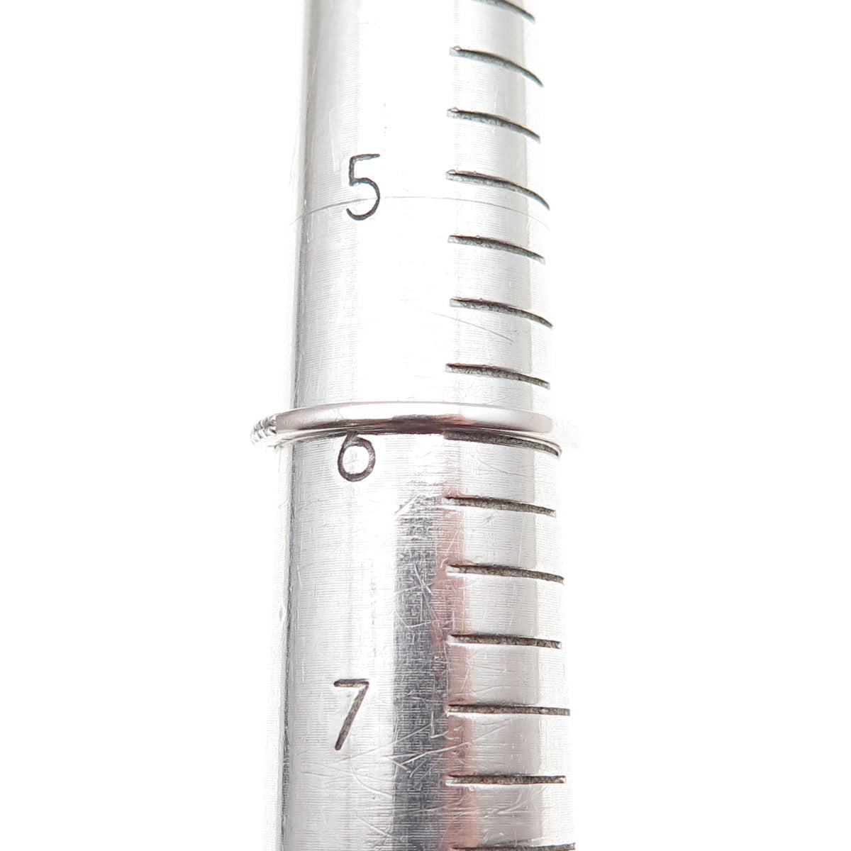 925 Sterling Silver Round-Cut C Z Half Eternity Stackable Band Ring Size 6