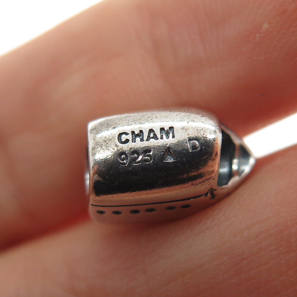 CHAMILIA 925 Sterling Silver Cruise Ship Slide Bead Charm