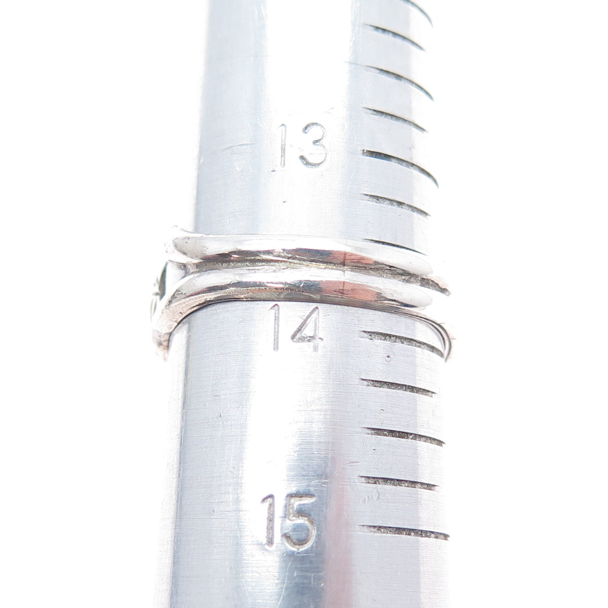 Max Calabaza Navajo Old Pawn Sterling Silver Vintage Lapis Tribal Ring Size 14