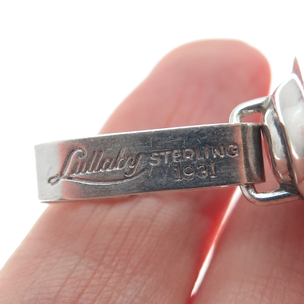 ALVIN 925 Sterling Silver Antique 1931 Lullaby Bell Rattle