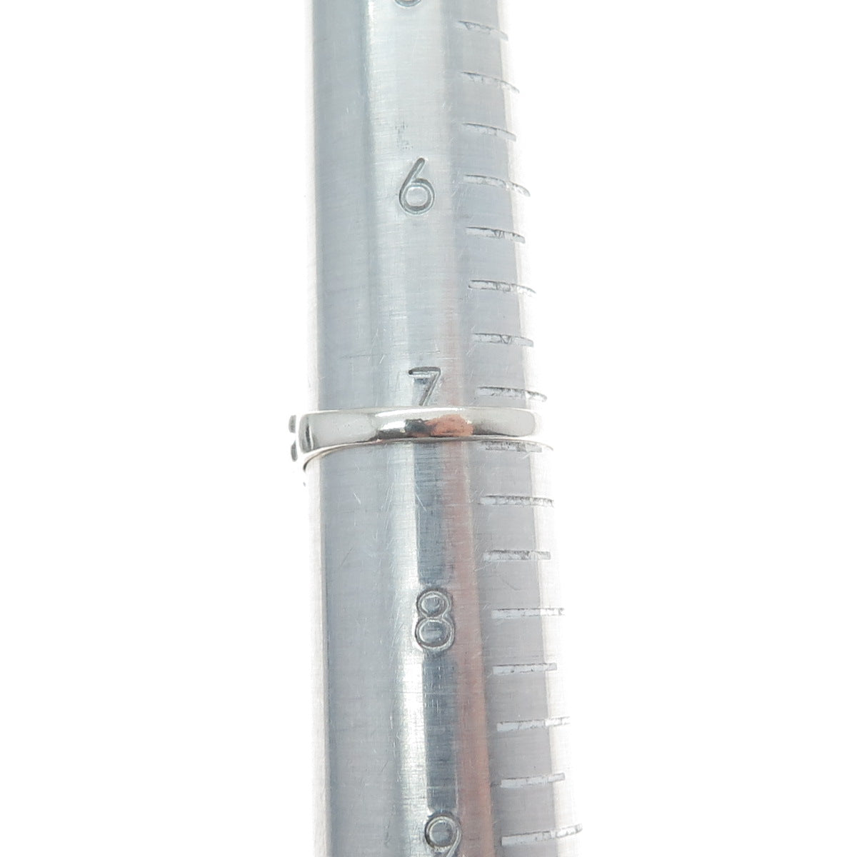 DESERT WIND 925 Sterling Silver Southwestern Real Turquoise Ring Size 7.25