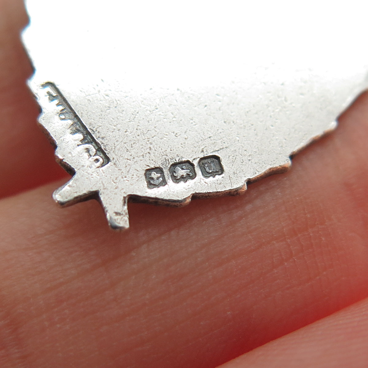 Fred H. Adams & Co. Sterling Silver 2-Tone Antique 1919 Birmingham Fob Pendant