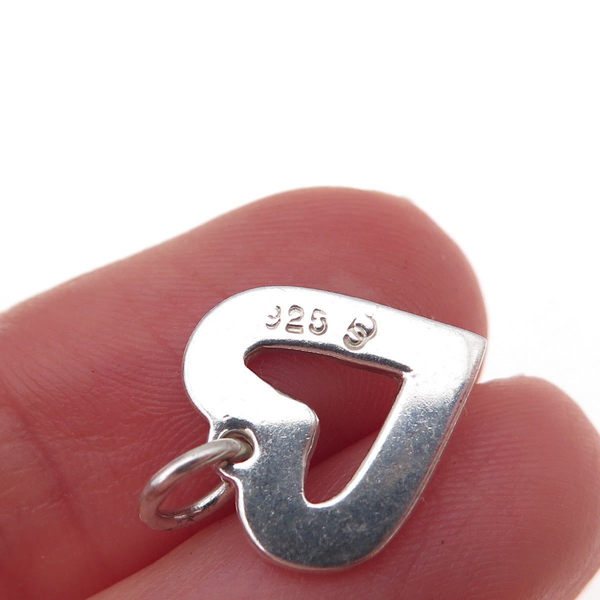 Stuller 925 Sterling Silver Vintage Open Heart Charm Pendant