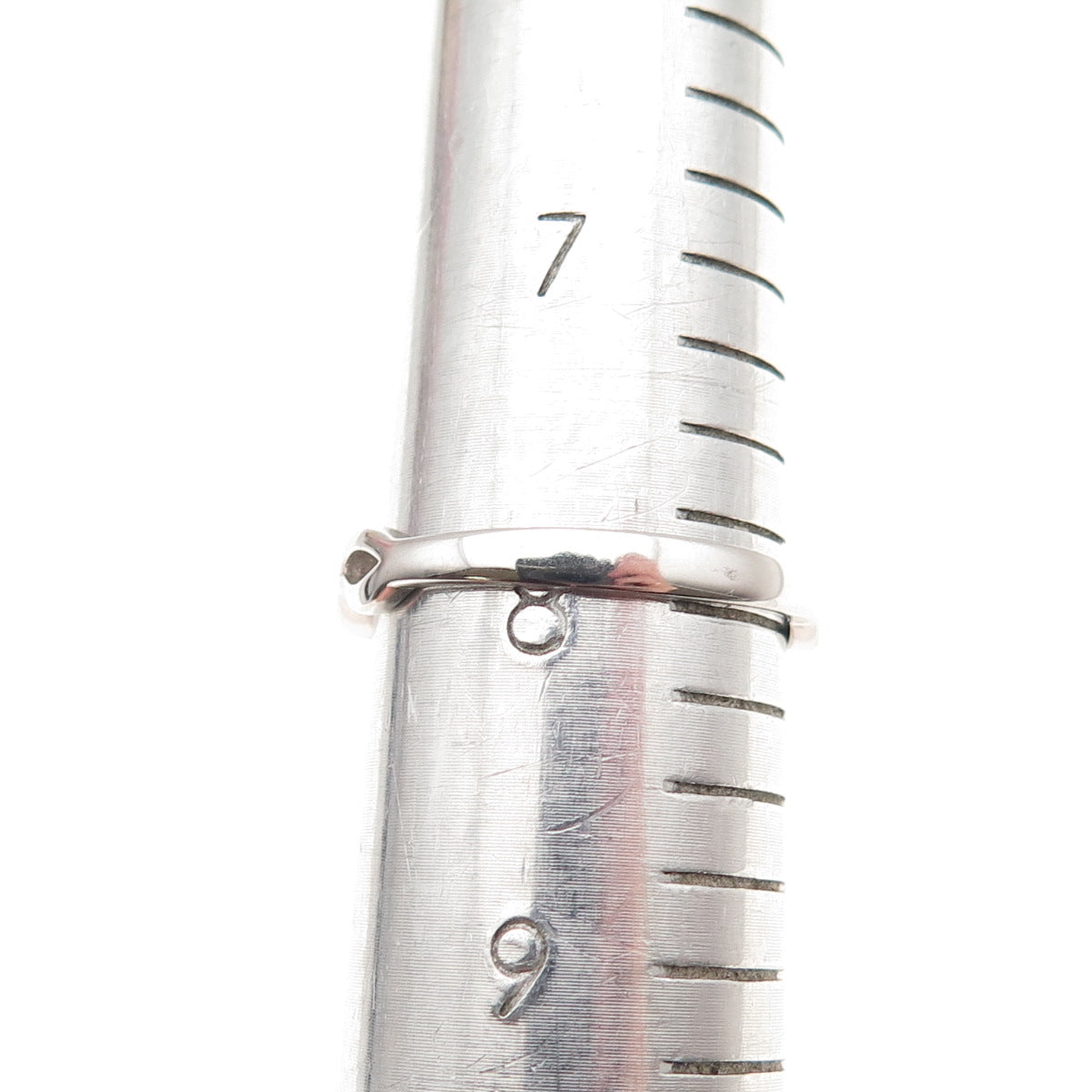 925 Sterling Silver Lab-Created Ruby & C Z Cocktail Ring Size 8