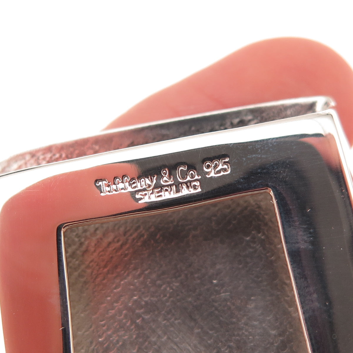 Tiffany & Co. 925 Sterling Silver Vintage Engraved JAS Mono Belt Buckle