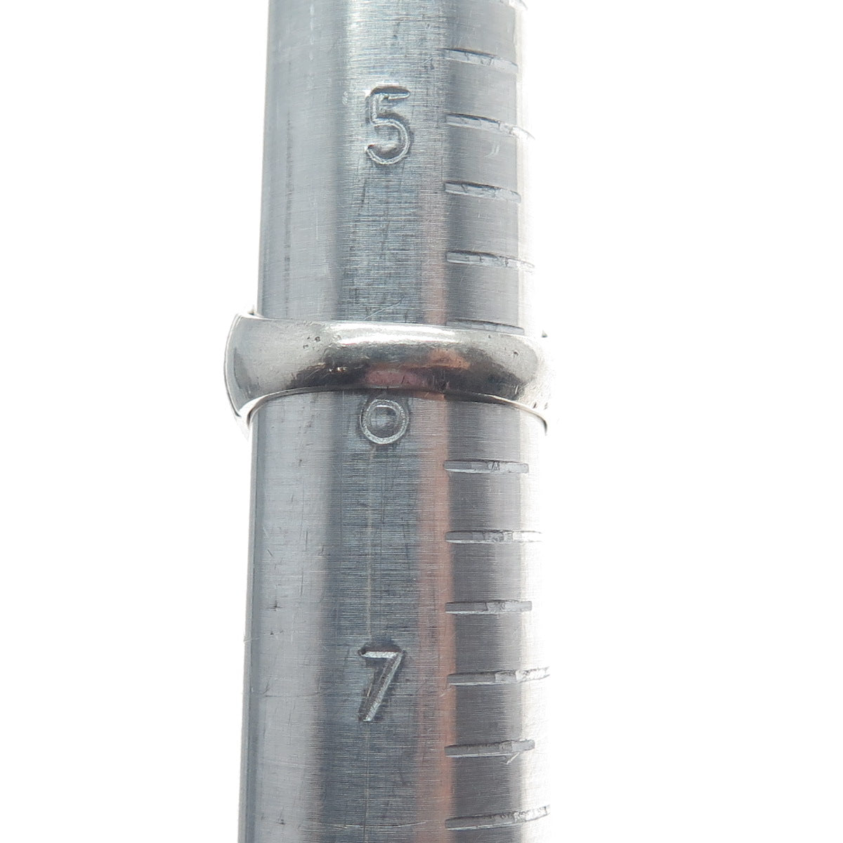 925 Sterling Silver Vintage Lab-Created Ruby Oxidized Ring Size 6