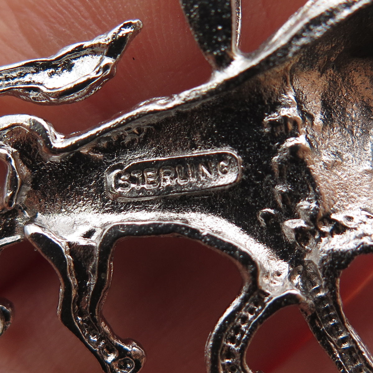 925 Sterling Silver Vintage Lion Charm Pendant