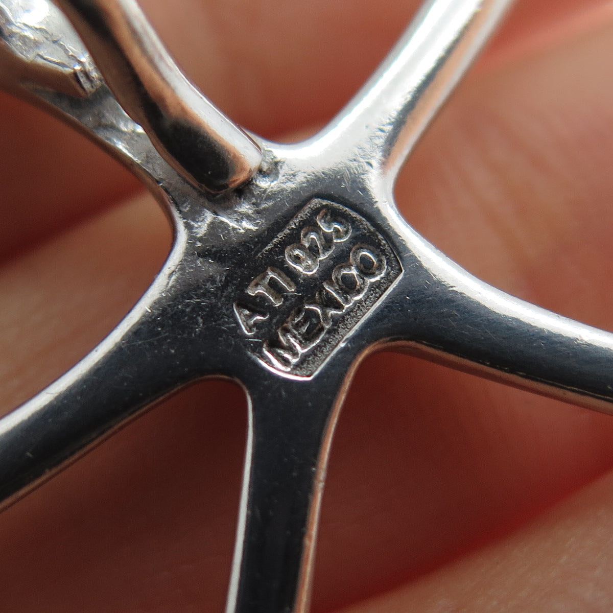 ANNIKA WITT 925 Sterling Silver Vintage Starfish Slide Charm Pendant