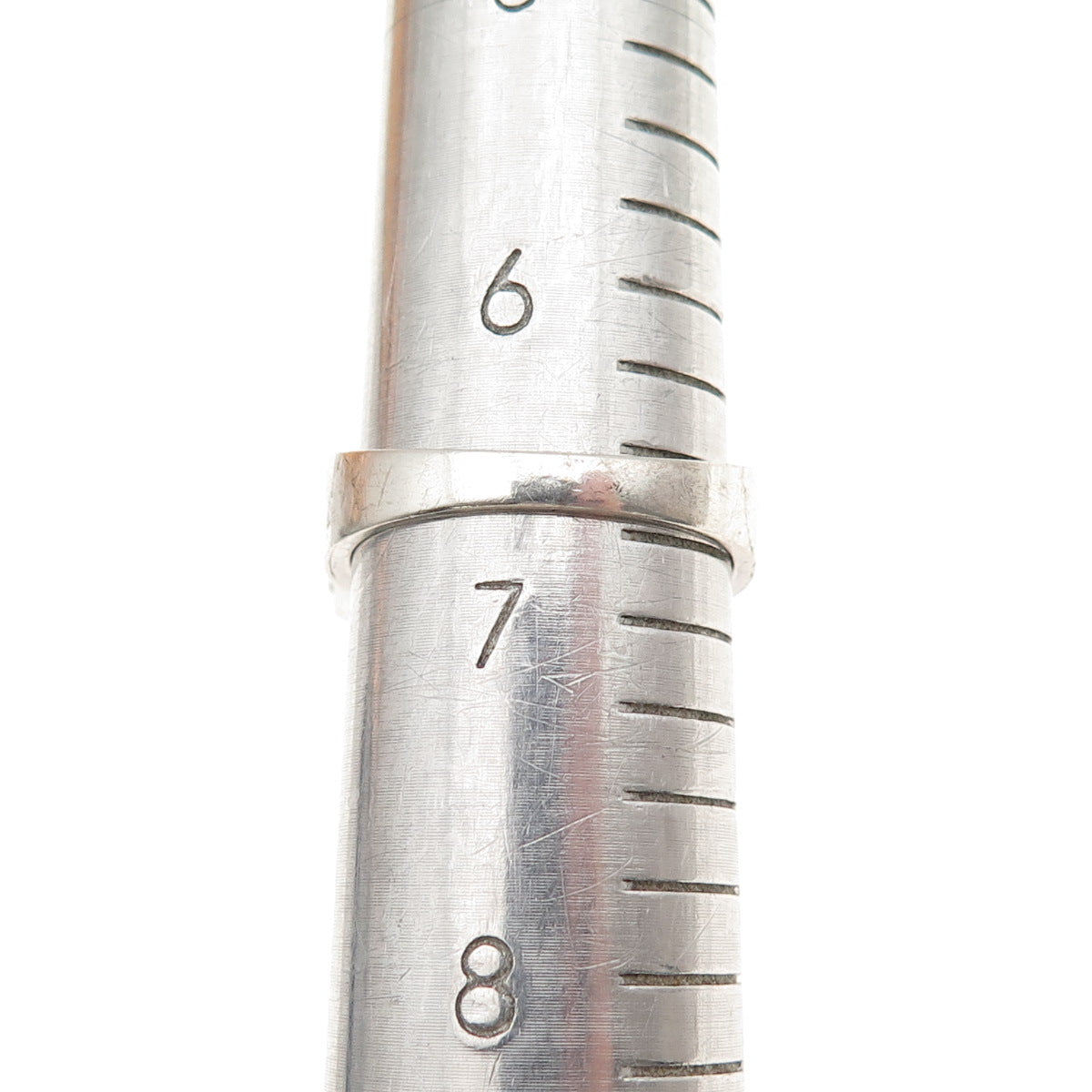 800 Silver Antique Art Deco Real Princess-Cut Blue Topaz Ring Size 6.75