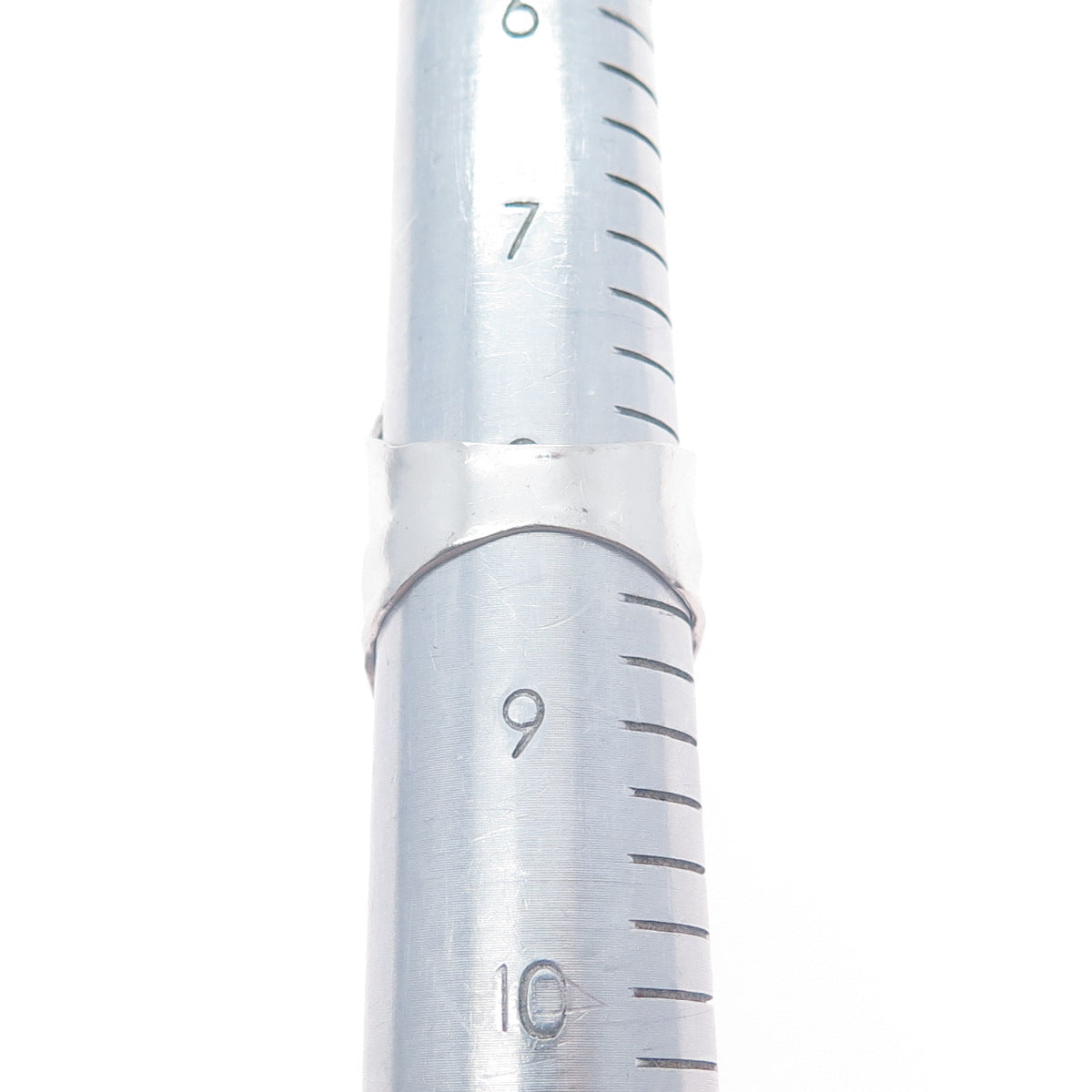 925 Sterling Silver Vintage Israel Modernist Hammered Ring Size 8.25