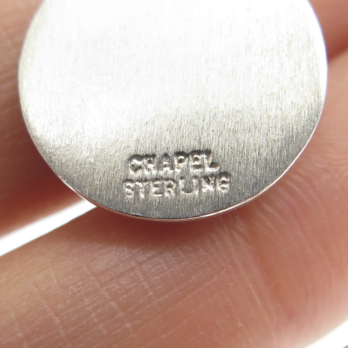 CHAPEL 925 Sterling Silver Vintage St. Anne Religious Medal Charm Pendant