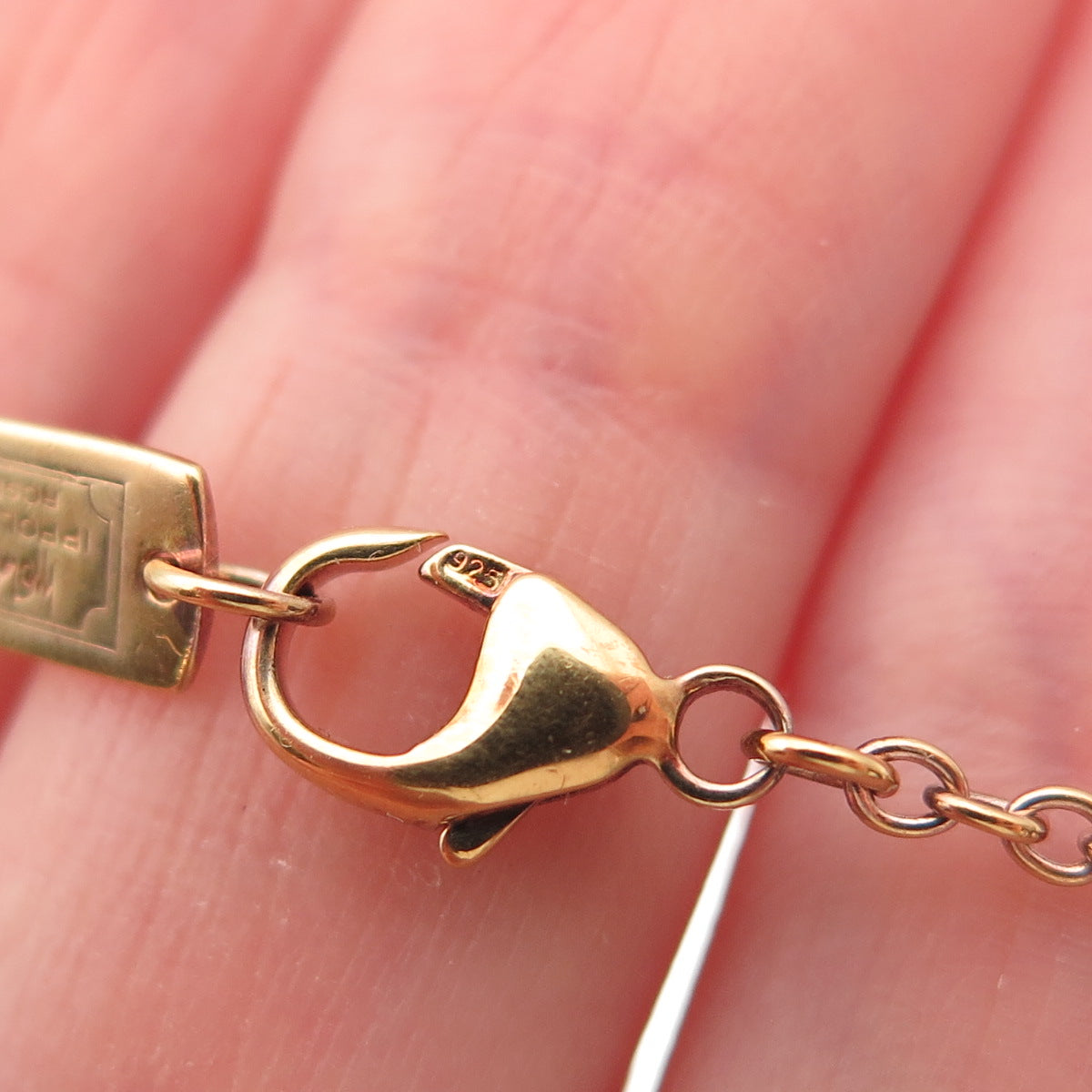 IPPOLITA Sterling Silver Rose Gold Plated Drop By The Yard Chain Necklace 52"