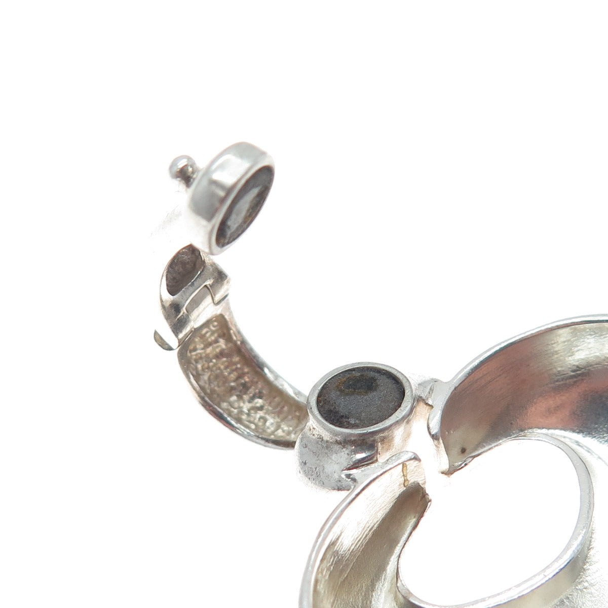 ESPO SIG Joseph Esposito 925 Sterling Silver Vintage Modernist Heart Pendant