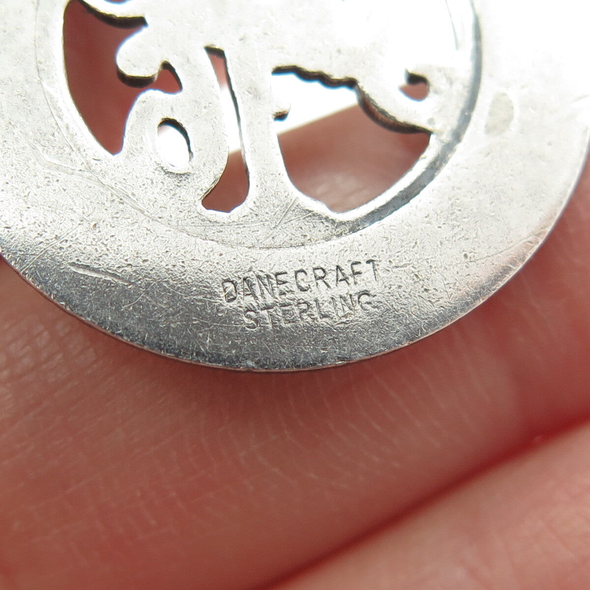 DANECRAFT 925 Sterling Silver Vintage "Sweet 16" Round Pendant
