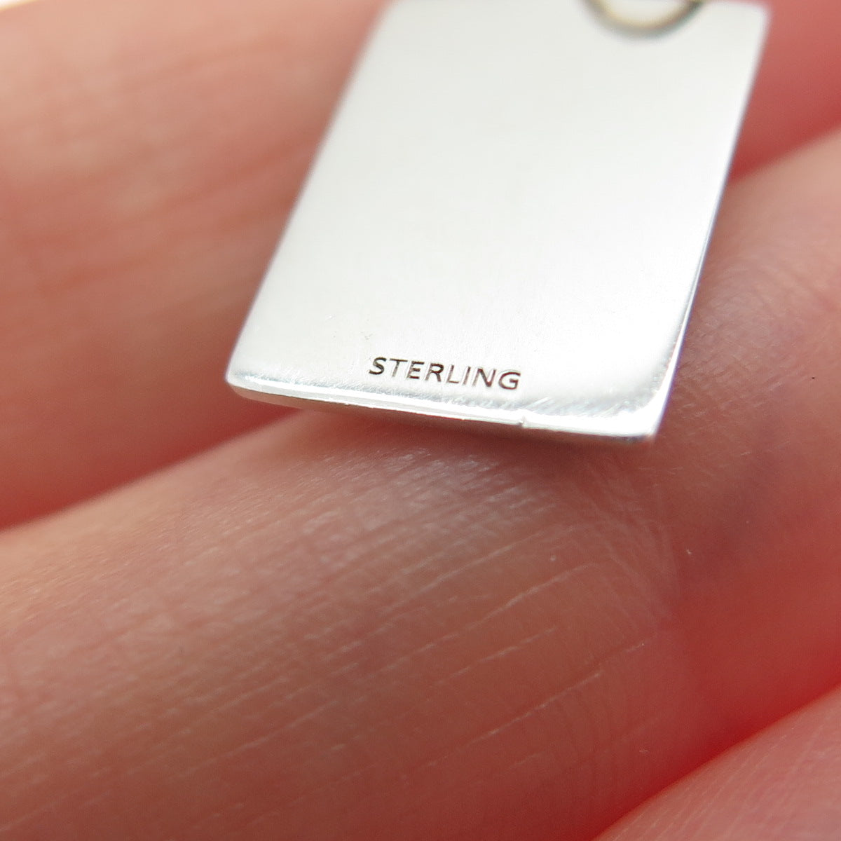 925 Sterling Red Enamel Single It Makes My Bank Account Fat Minimalist Pendant