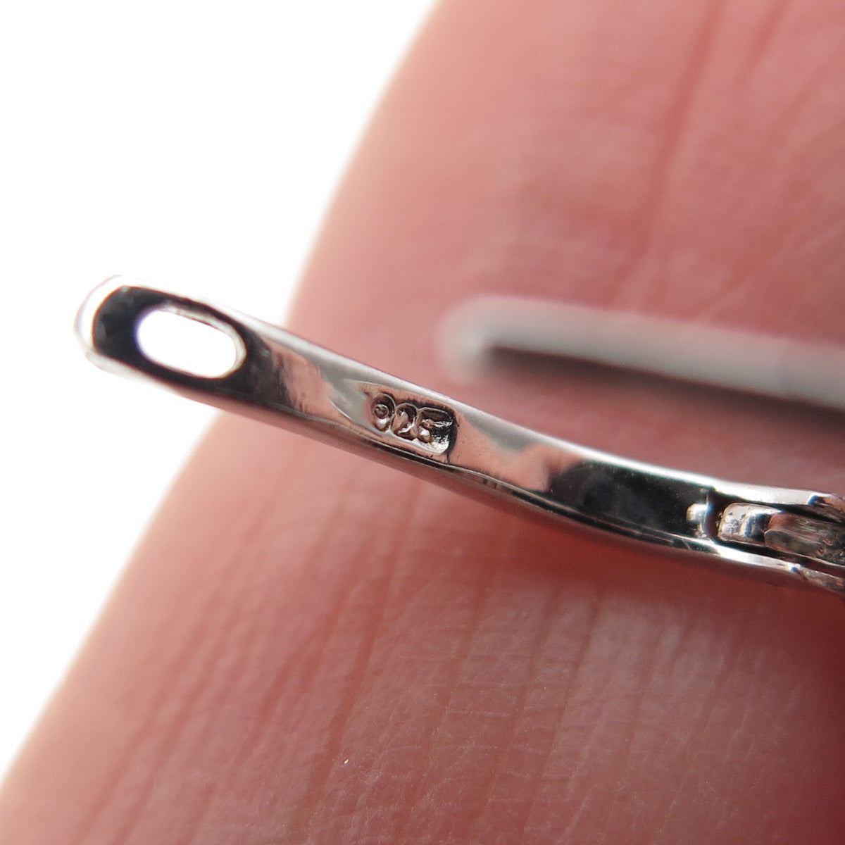 925 Sterling Silver Round-Cut C Z Teardrop Dangle Earrings