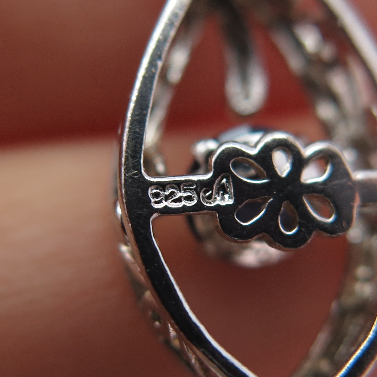 925 Sterling Silver Lab-Created Sapphire Infinity Slide Charm Pendant