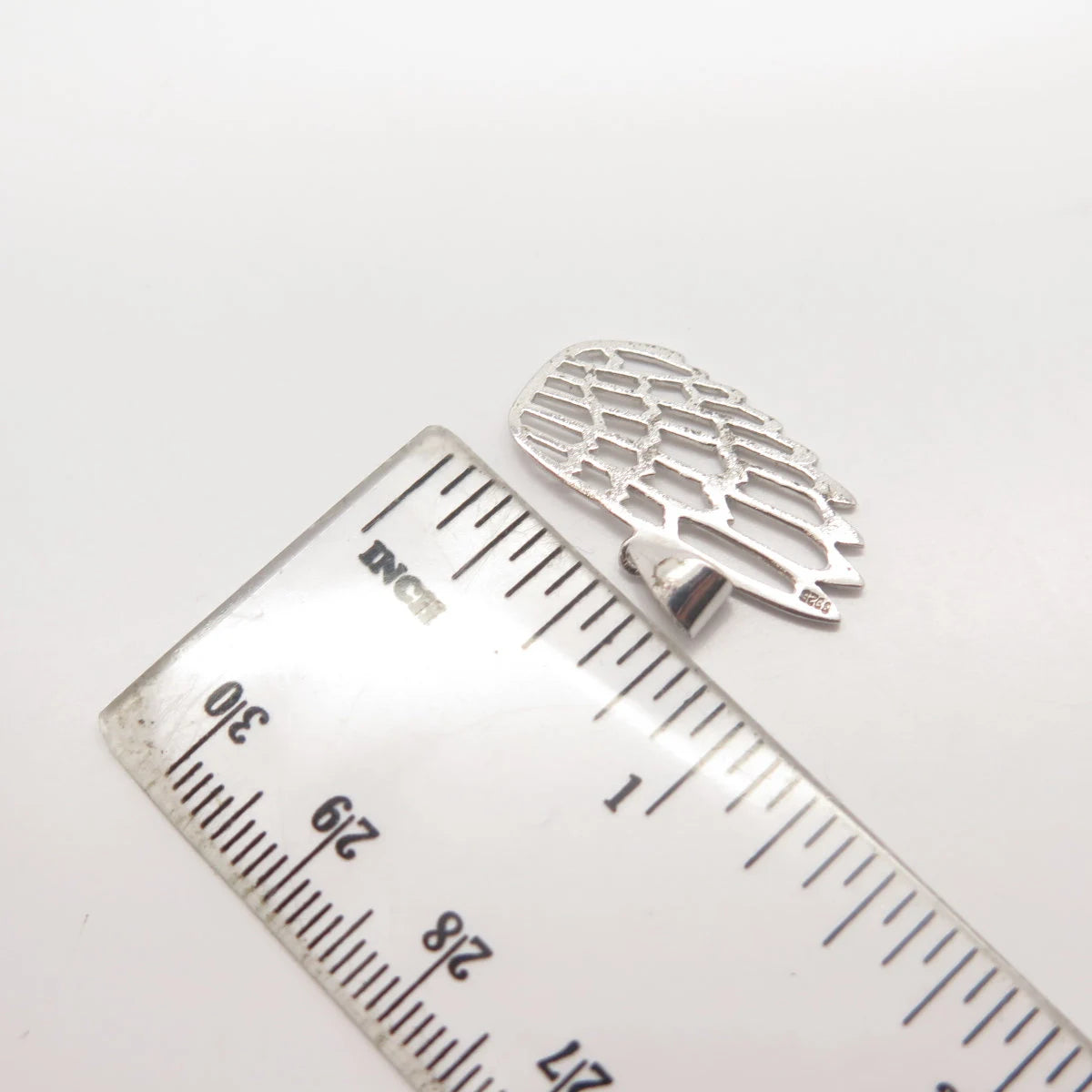 925 Sterling Silver Vintage Open Wing Pendant
