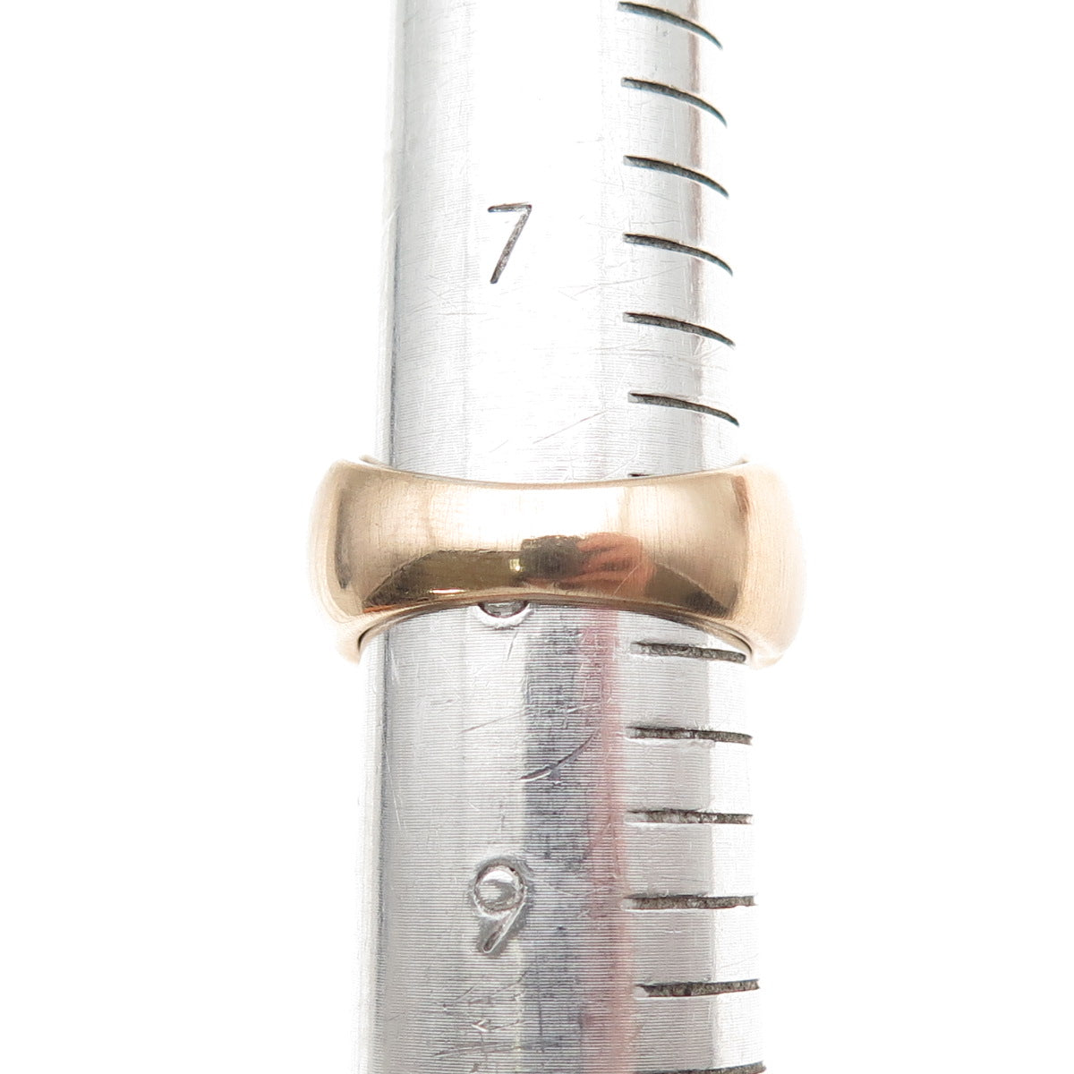 GioIelli Di Valenza 925 Sterling Gold Plated Vintage Italy Modernist Ring Size 8