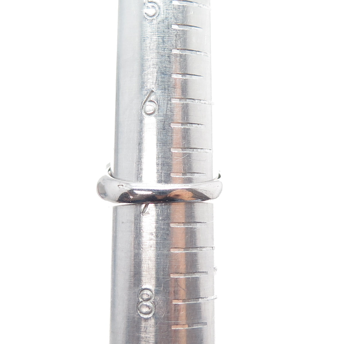 MEDA 925 Sterling Silver Round-Cut C Z Heart Ring Size 7