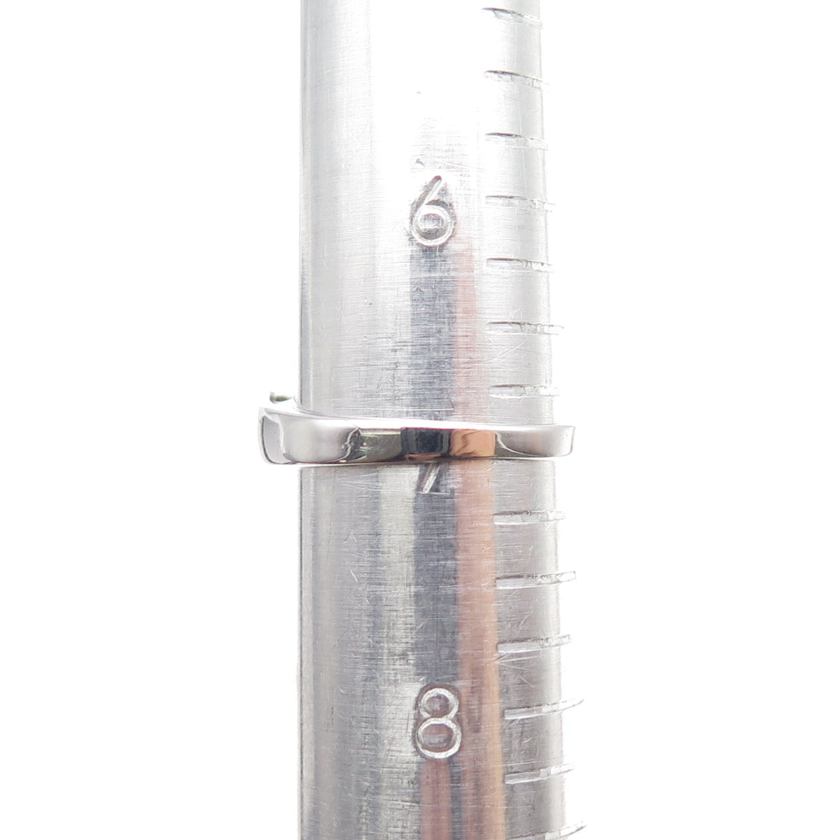 925 Sterling Silver Pear-Cut Purple & Round-Cut White C Z Ring Size 7