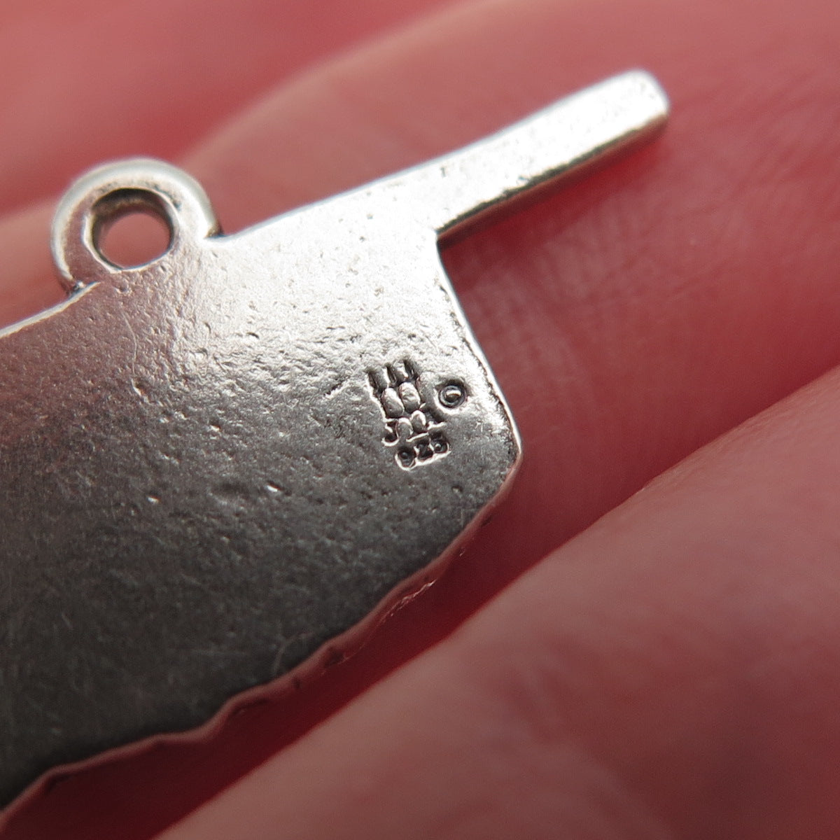 James Avery 925 Sterling Silver Vintage I Love Oklahoma Mini Charm Pendant