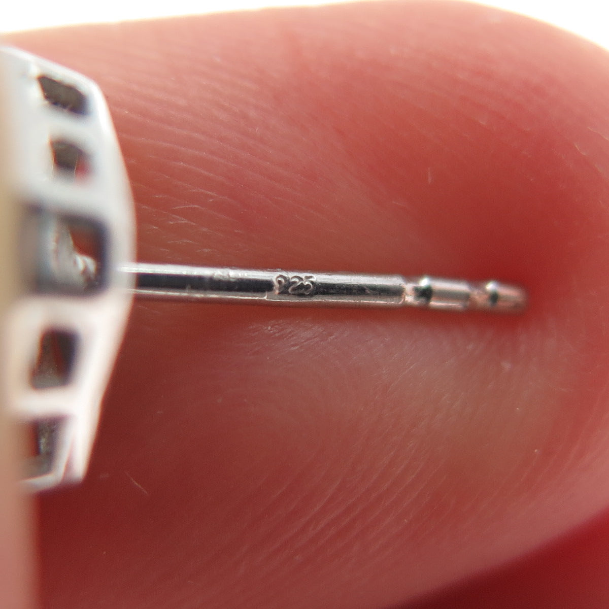 925 Sterling Silver 2-Tone Round-Cut C Z Stud Earrings