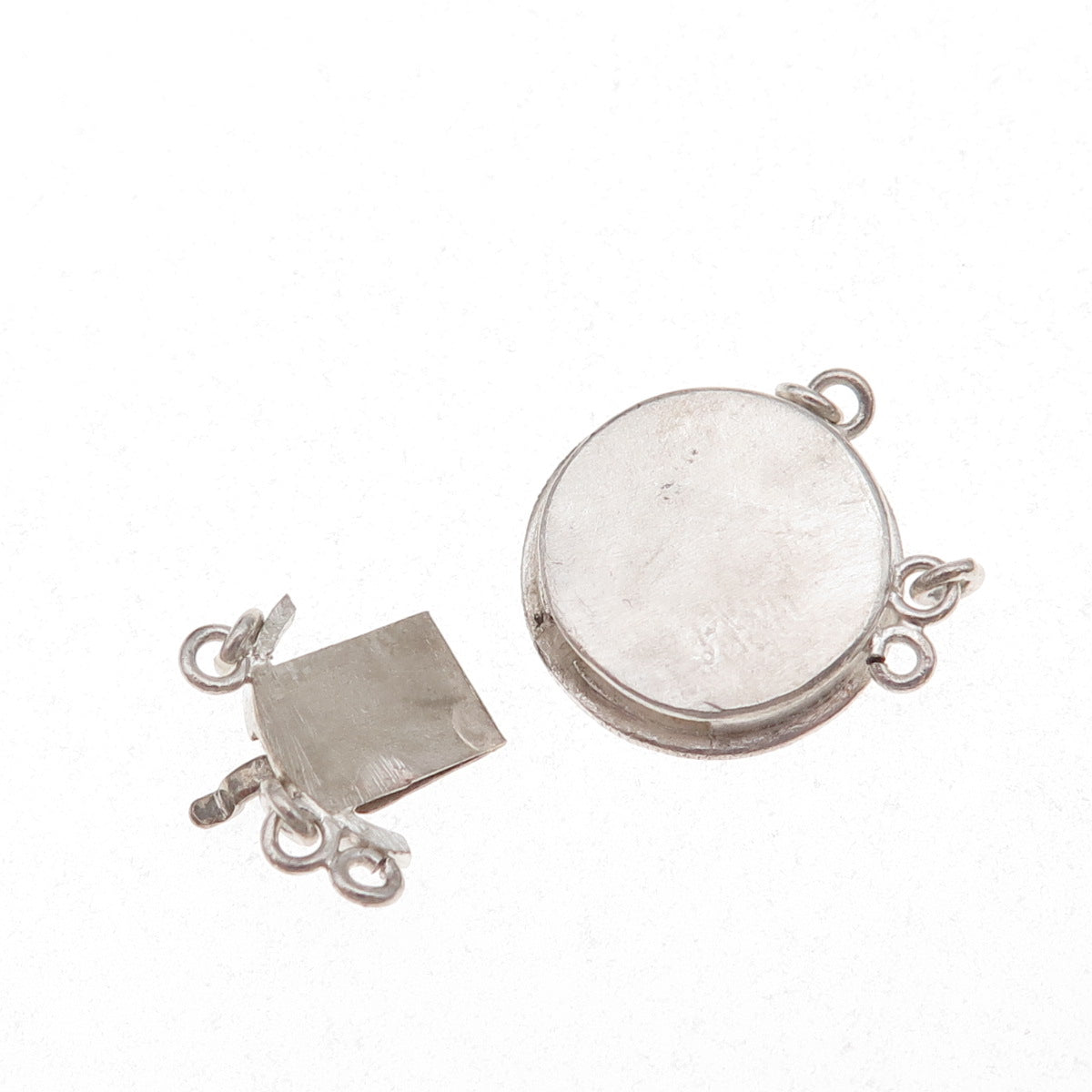 900 Silver Antique 1943 US Mercury Dime Coin Bracelet / Necklace Box Lock Clasp