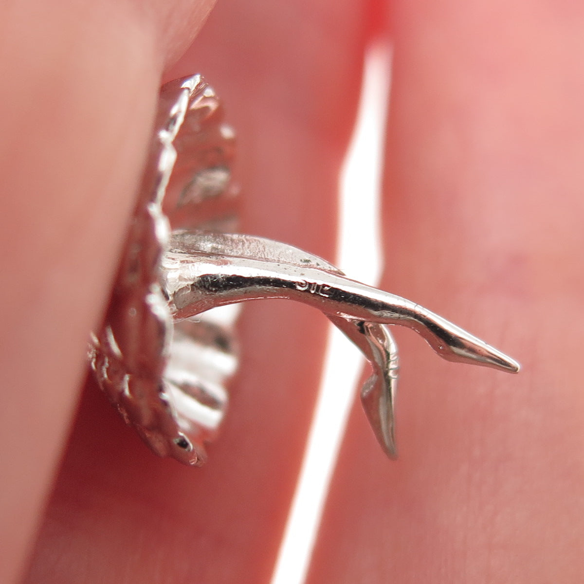 925 Sterling Silver Vintage Ballerina 3D Charm Pendant