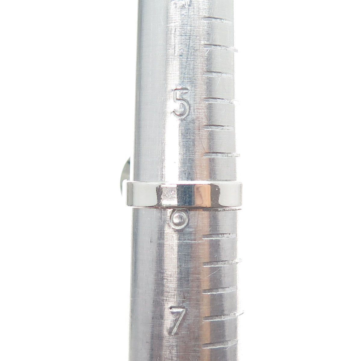 925 Sterling Silver Vintage Real Smoky Quartz Modernist Ring Size 6