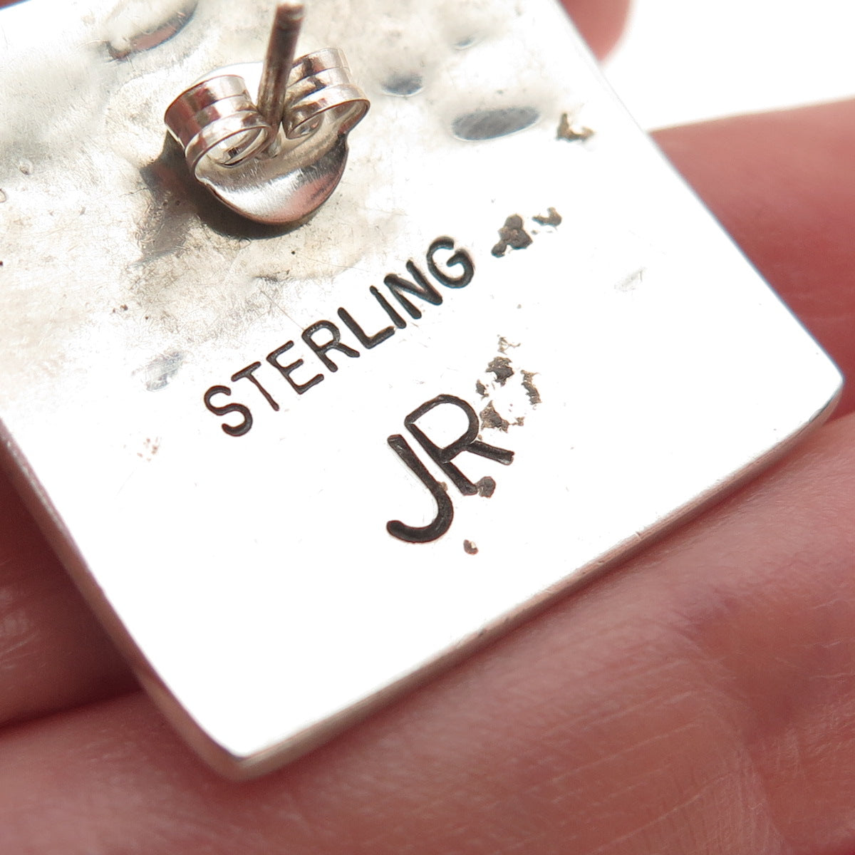 Johnson Ralph Navajo Old Pawn Sterling Silver Vintage Southwestern Sun Cufflinks