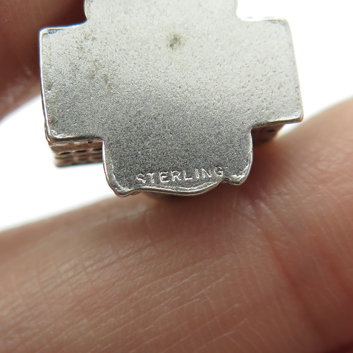 925 Sterling Silver Antique White House Washington DC Minimalist 3D Pendant