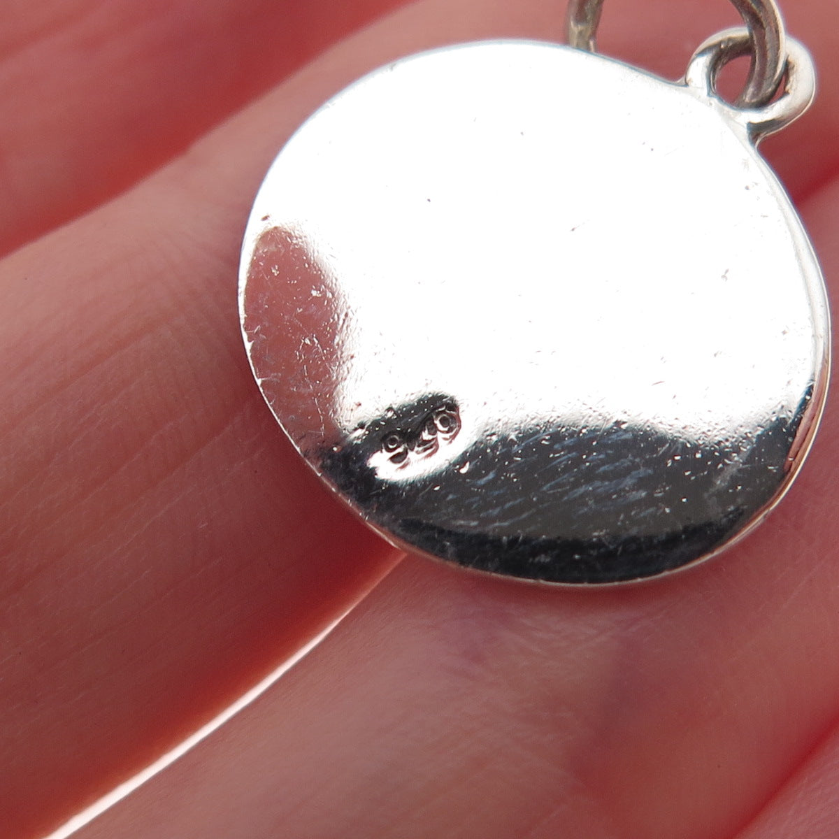 925 Sterling Silver Vintage Polo Player Charm Pendant
