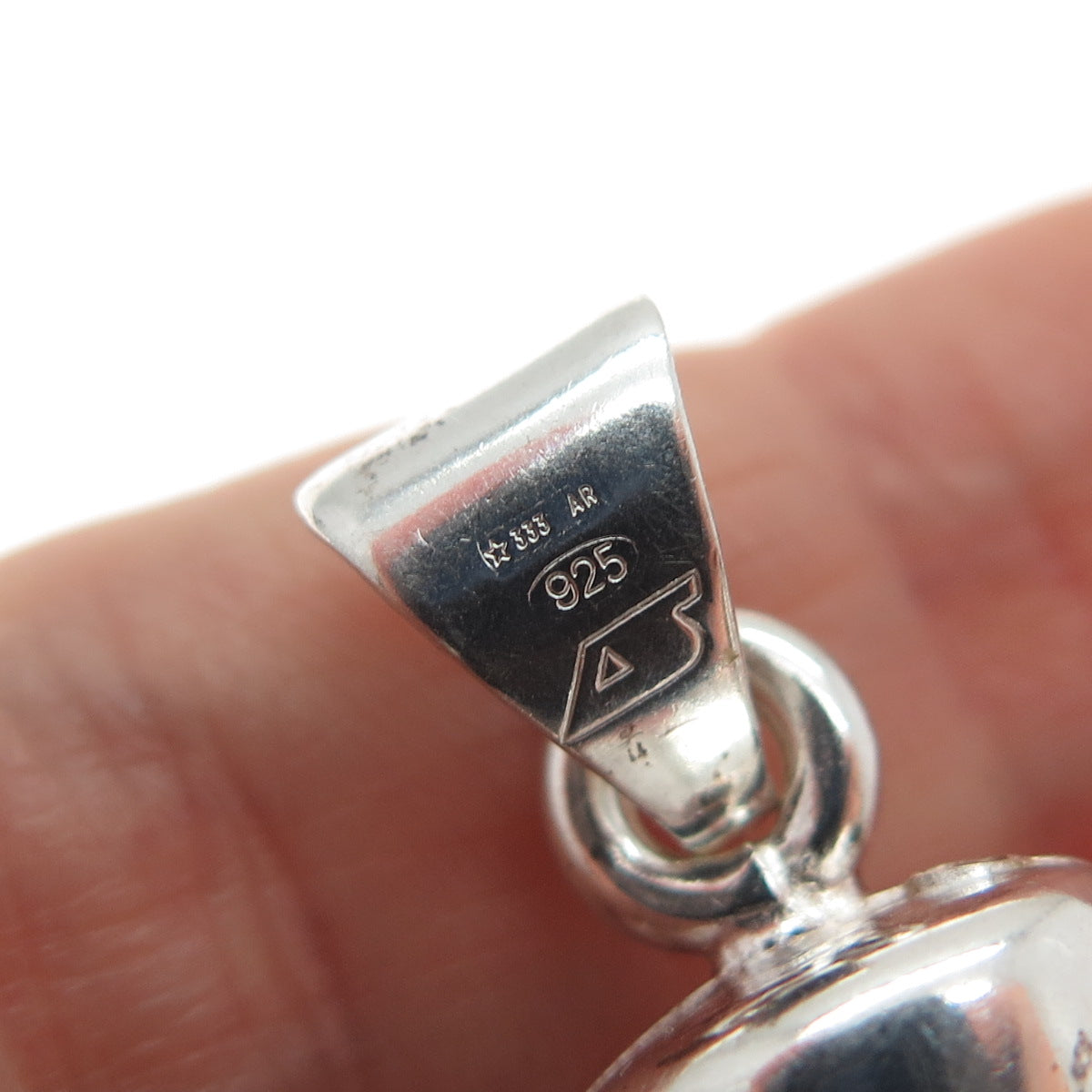 925 Sterling Silver Vintage Italy Cross Religious 3D Charm Pendant