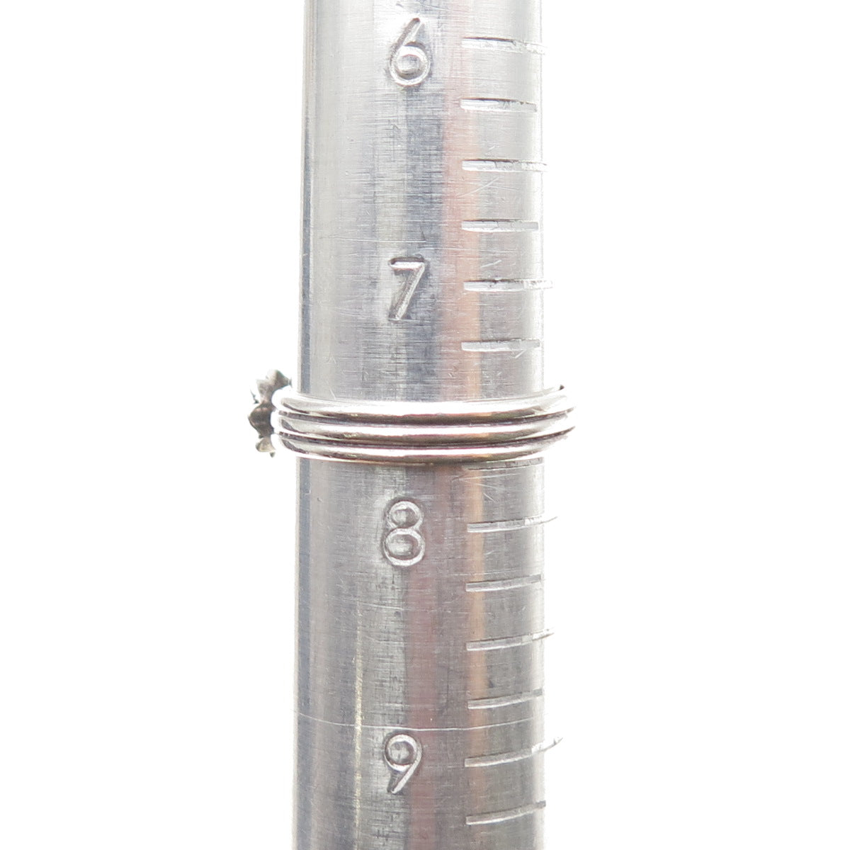 Old Pawn Sterling Silver Vintage Southwestern Kingman Turquoise Ring Size 7.75