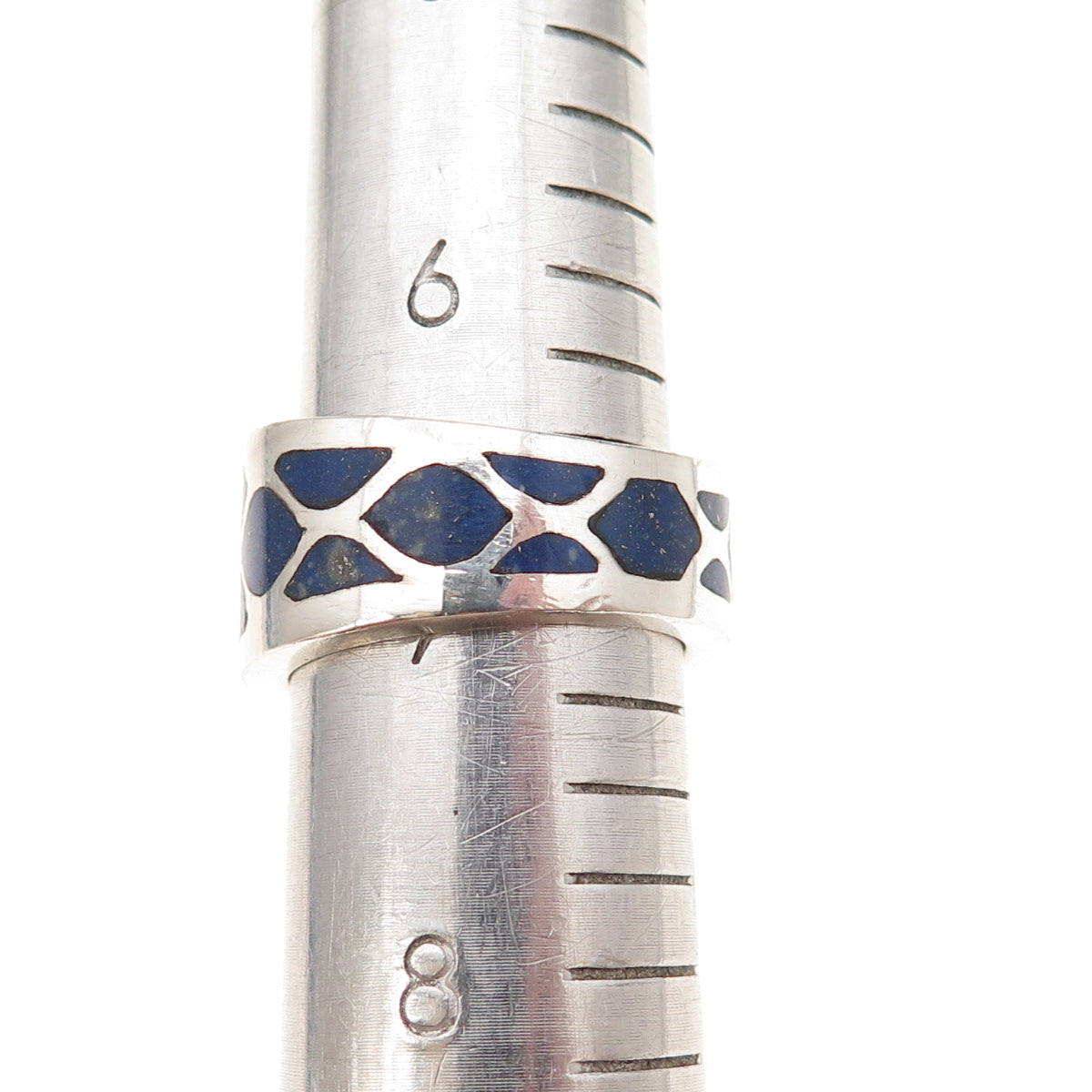 Metropolitan Museum of Art 925 Sterling Silver Vintage Real Lapis Ring Size 7