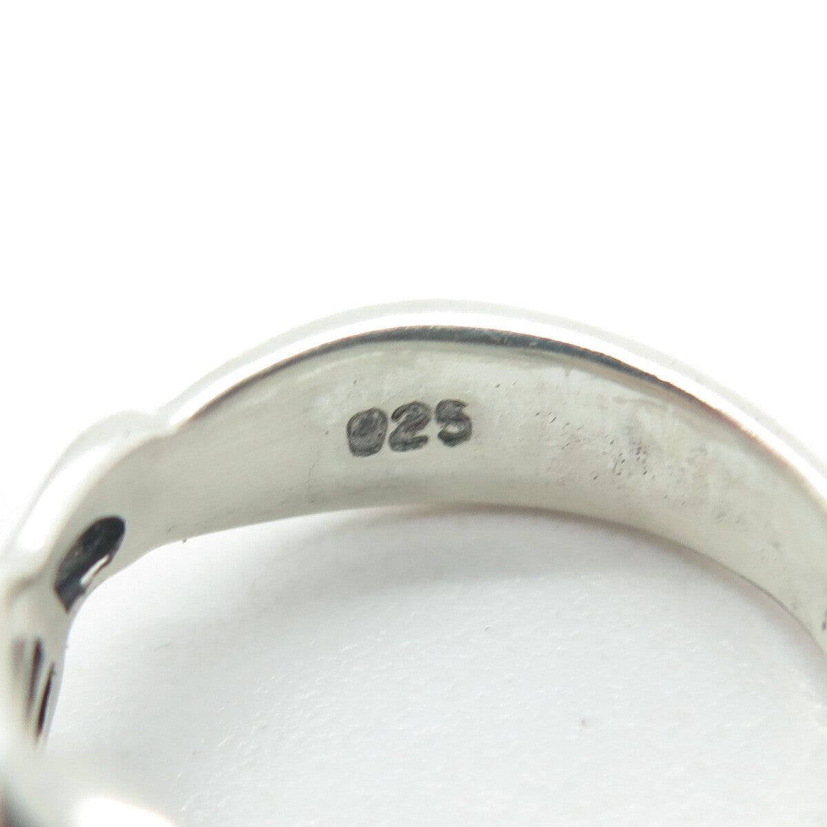 925 Sterling Silver Vintage Cross Modernist Ring Size 7