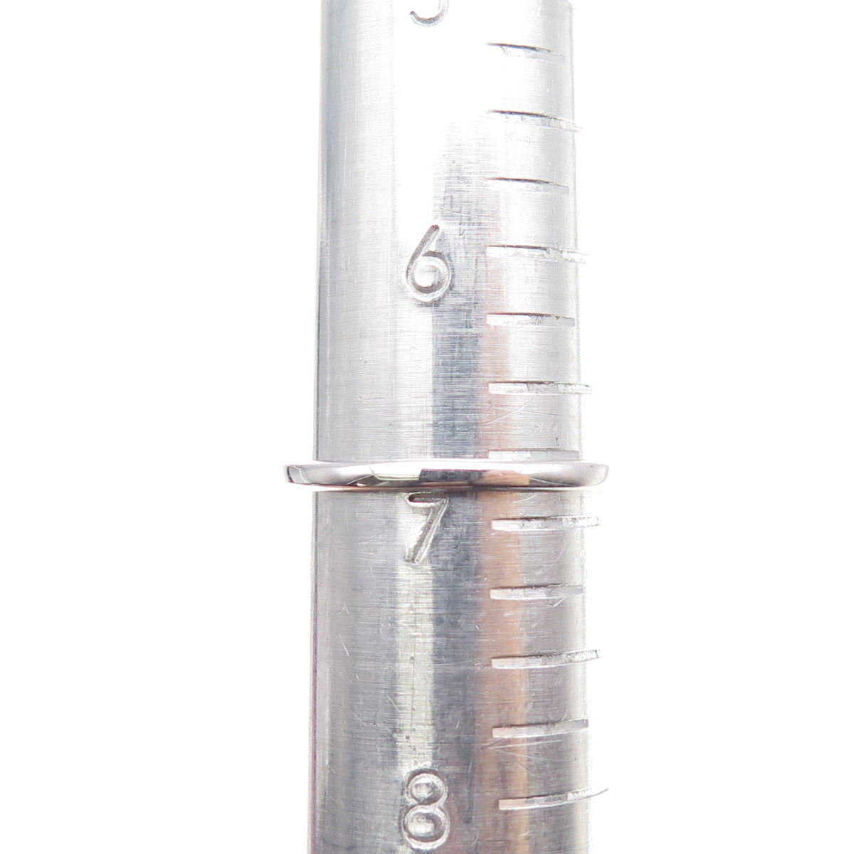 925 Sterling Silver Real Round-Cut Citrine Heart Ring Size 6.75