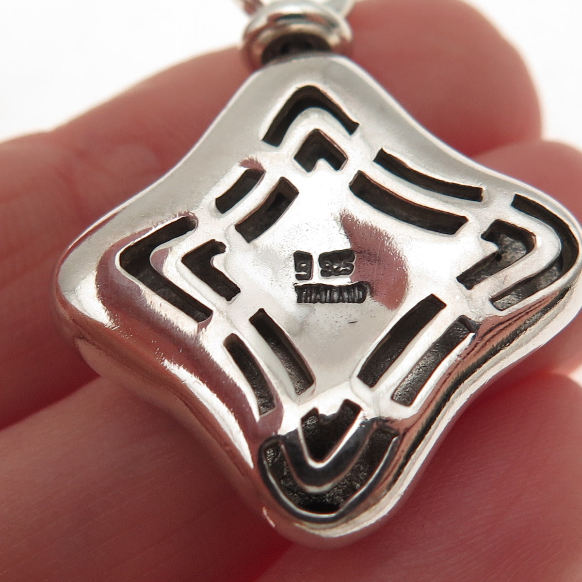 925 Sterling Silver Vintage Passion Love Amore Charm Pendant