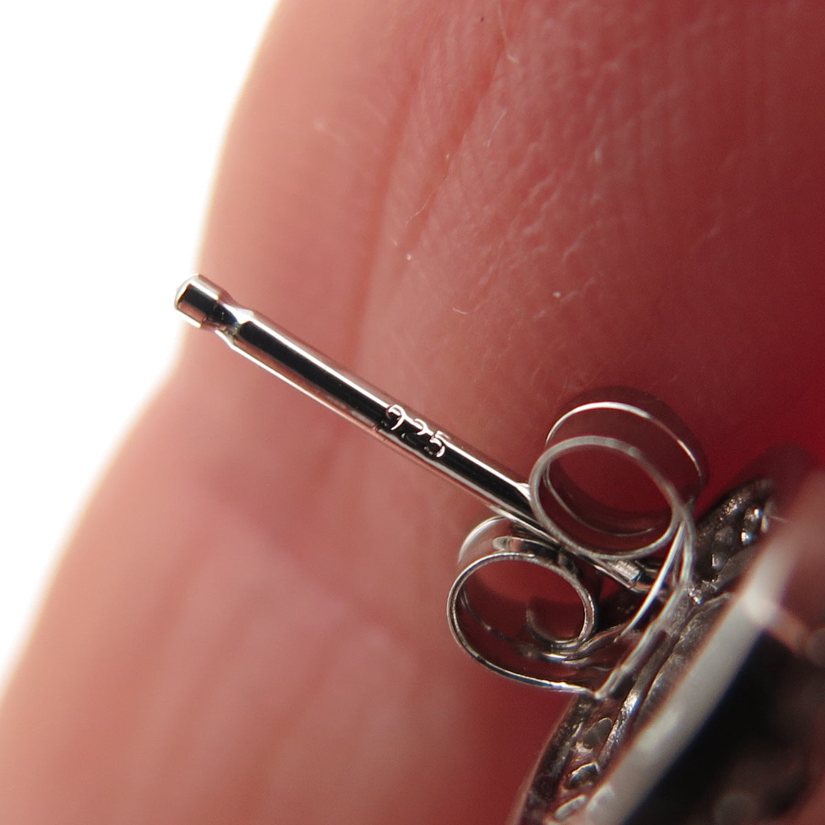 925 Sterling Silver Oval & Round-Cut C Z Stud Earrings