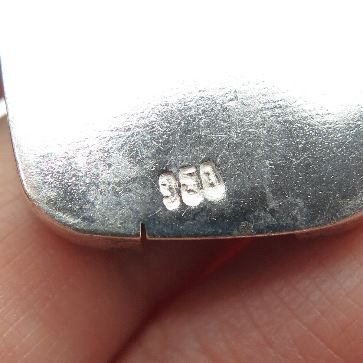 950 Silver Vintage Murano Glass Modernist Pendant