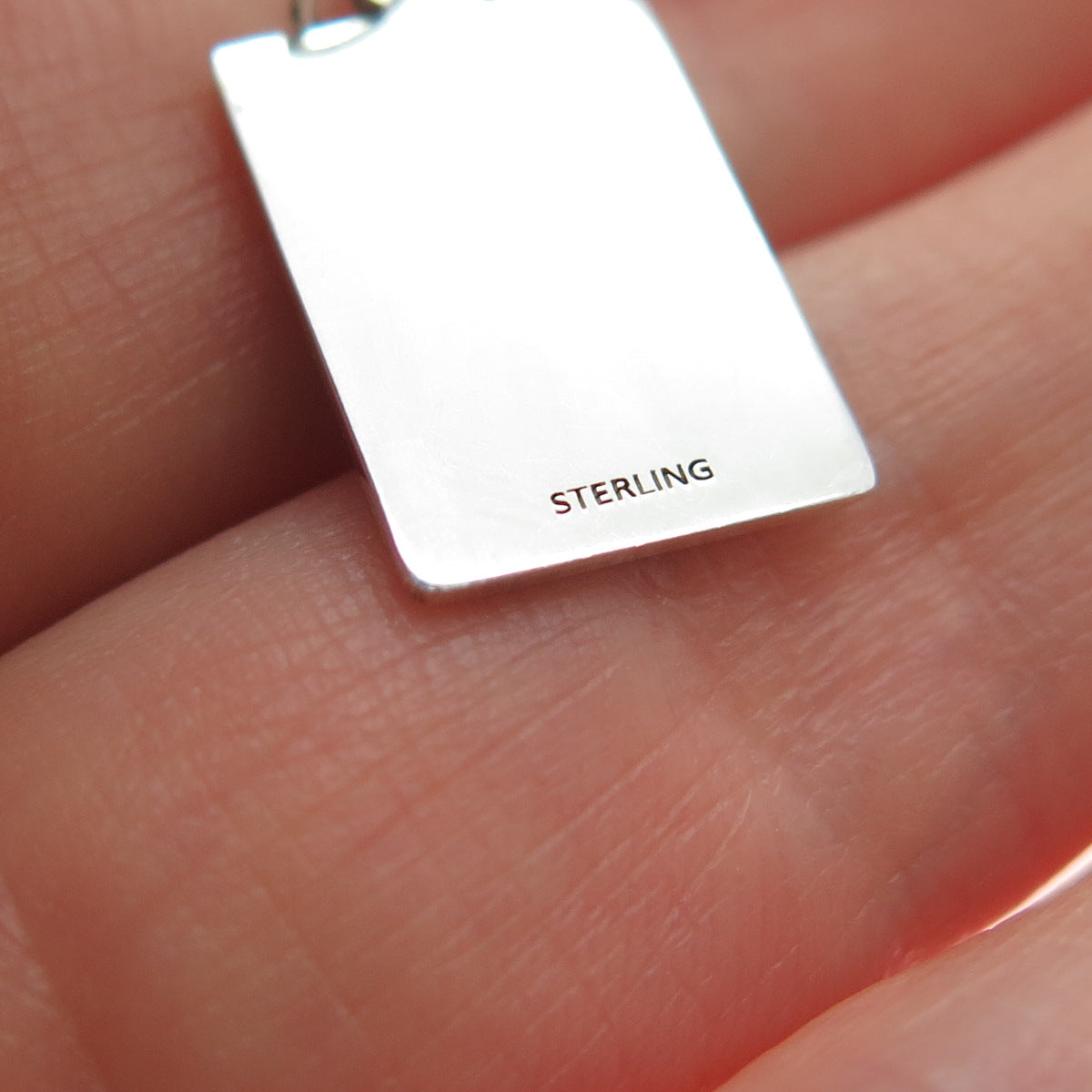 925 Sterling Silver Red Enamel Who Deserves My Heart Minimalist Charm Pendant