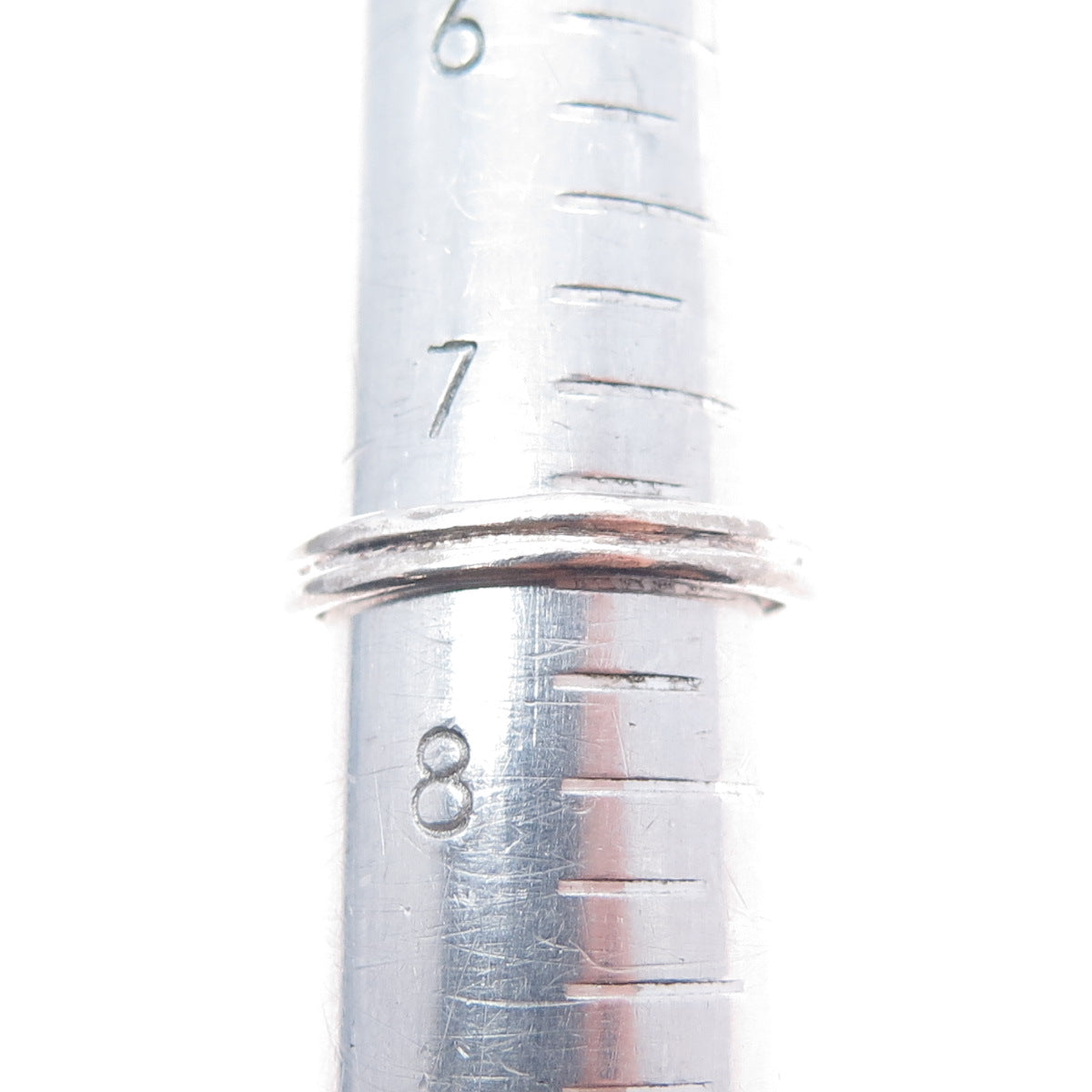 925 Sterling Silver Vintage Love Mariner Knot Oxidized Ring Size 7.5