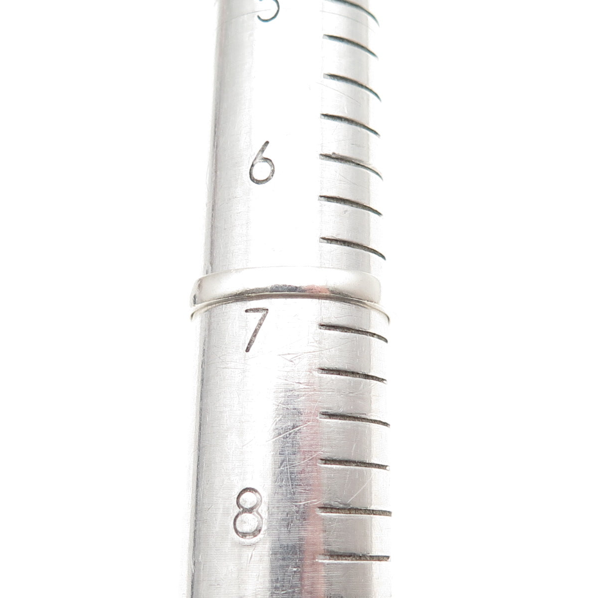 925 Sterling Silver Vintage Love Bar Ring Size 6.75