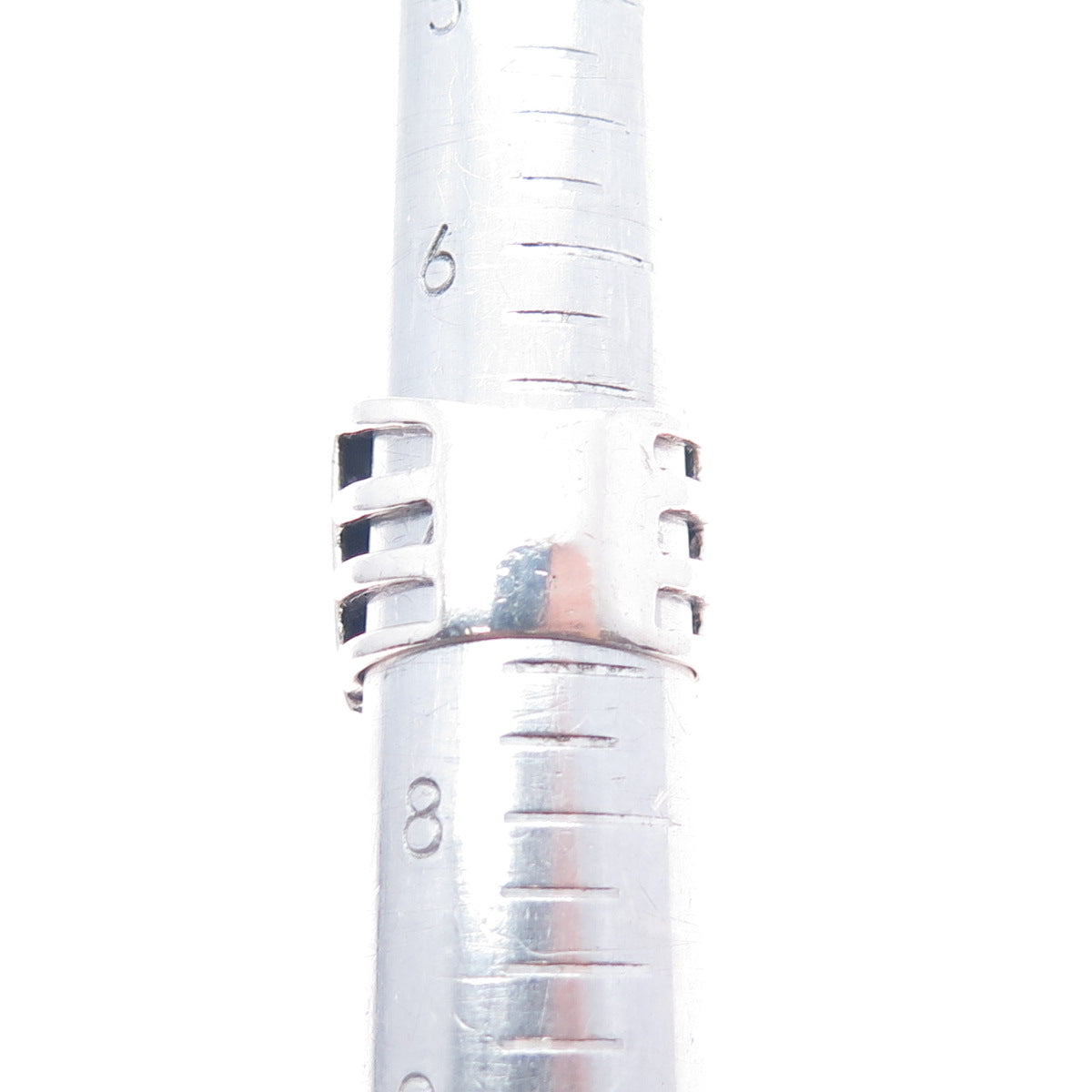 925 Sterling Silver Vintage Real Tyrone Turquoise Modernist Ring Size 7.5