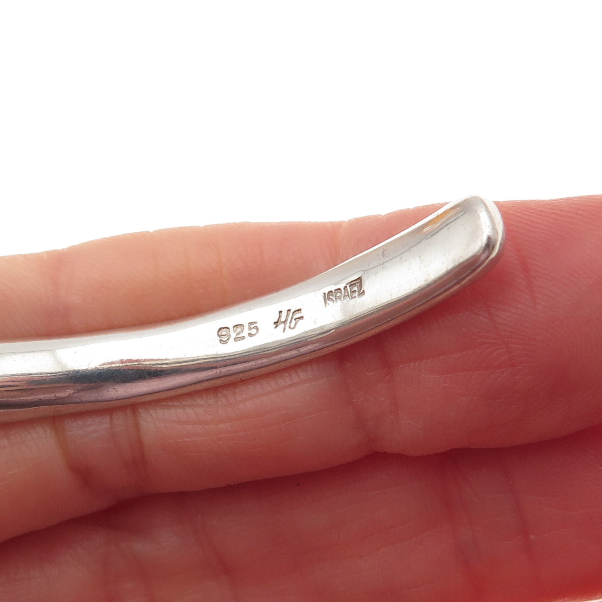 HAGIT GORALI Sterling Silver Vintage Israel Real Pearl Adjustable Bracelet 7.25"