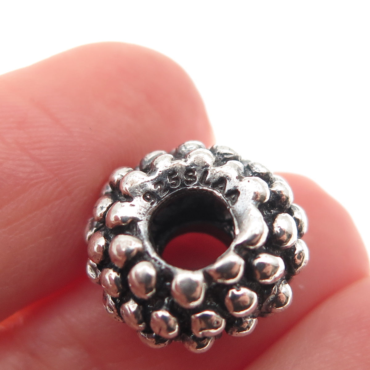 Trollbeads LAA 925 Sterling Silver Large Berry Slide Bead Charm