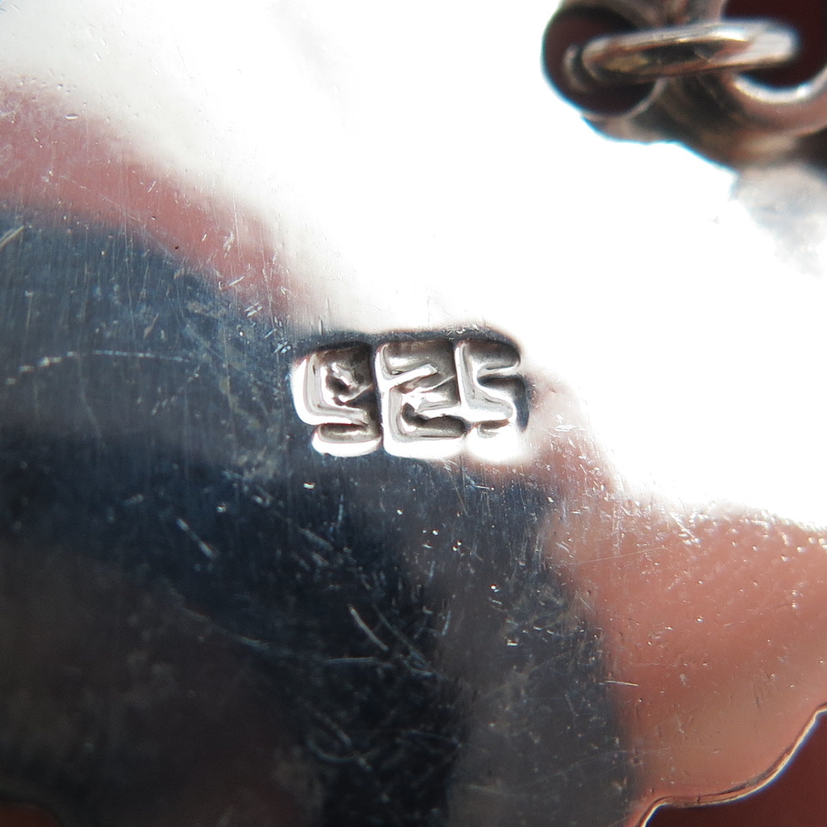 925 Sterling Silver Vintage Real Lapis Lazuli Heart Beaded Dangle Earrings